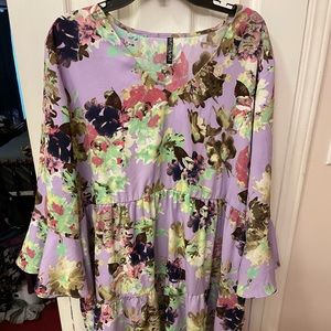 Purple flora dress